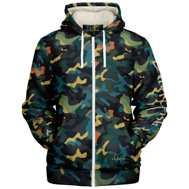 Chokefish™ Microfleece Zip-Up Hoodie Camouflage-010